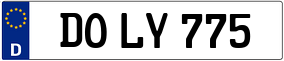 Trailer License Plate